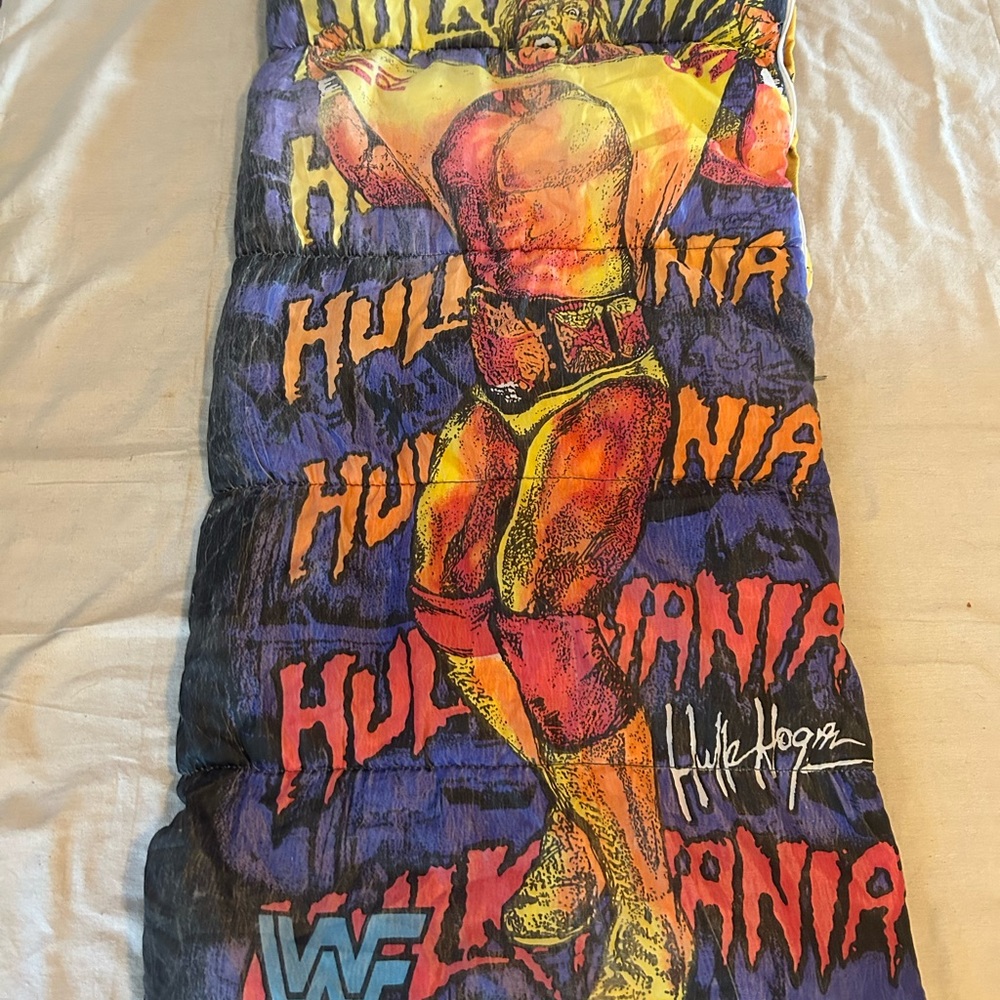 1991 Vintage hulk hogan sleeping bag hulkamania
